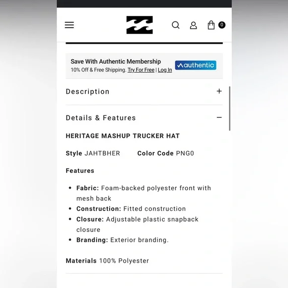 Billabong Heritage Mashup Trucker Hat Lilac Breeze - Picture 8 of 8